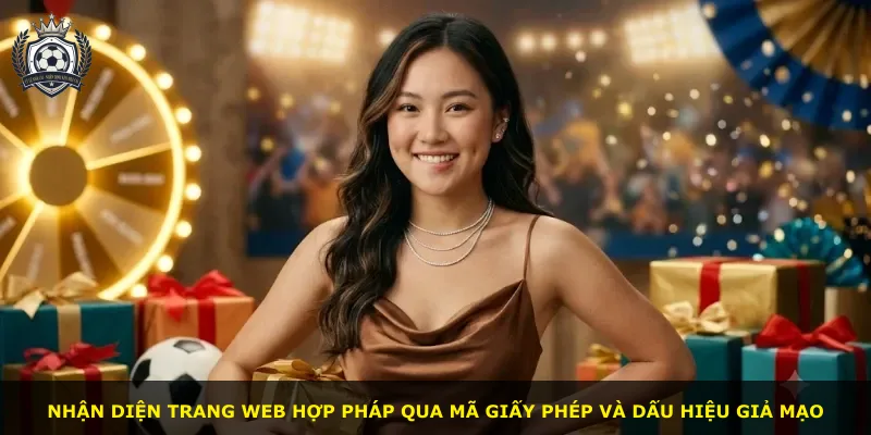 Nhận diện trang web hợp pháp qua mã giấy phép và dấu hiệu giả mạo