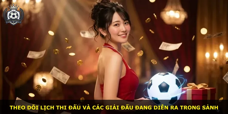 Theo dõi lịch thi đấu và các giải đấu đang diễn ra trong sảnh