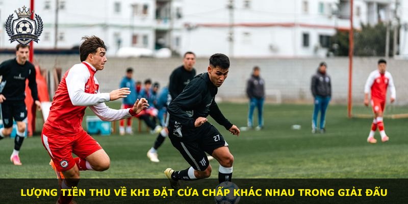 Lượng tiền thu về khi đặt cửa chấp khác nhau trong giải đấu